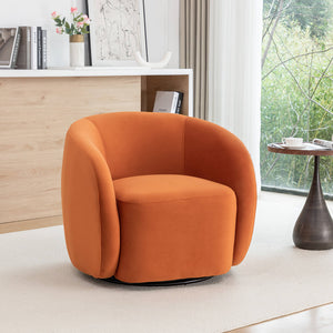 SEYNAR Modern Glam Velvet Upholstered 360 Degree Swivel Accent Armchair(Single/Set of 2)