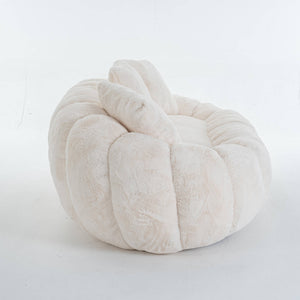 SEYNAR 75" Modern Loveseat Sofa with 3 Pillows, Cozy Faux Fur Double Couch for Living Room