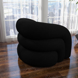 SEYNAR Modern Glam Velvet Accent Armchair with Tufted Back