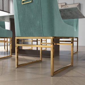 SEYNAR Contempoary Velvet Dining Chair with Metal Frame Legs, set of 2/4/6/8