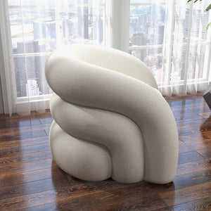 SEYNAR Modern Glam Velvet Accent Armchair with Tufted Back