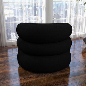 SEYNAR Modern Glam Velvet Accent Armchair with Tufted Back