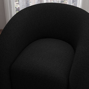 SEYNAR Modern Glam Velvet Accent Armchair with Tufted Back