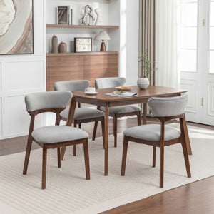 SEYNAR Modern Velvet Dining Chairs with Solid Wood Legs Set of 2/4/6