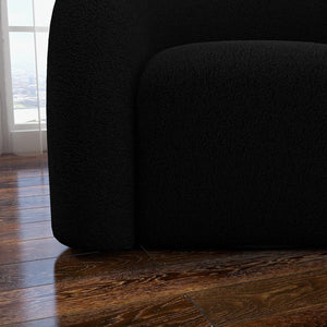 SEYNAR Modern Glam Velvet Accent Armchair with Tufted Back