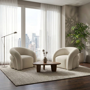 SEYNAR Modern Glam Velvet Accent Armchair with Tufted Back